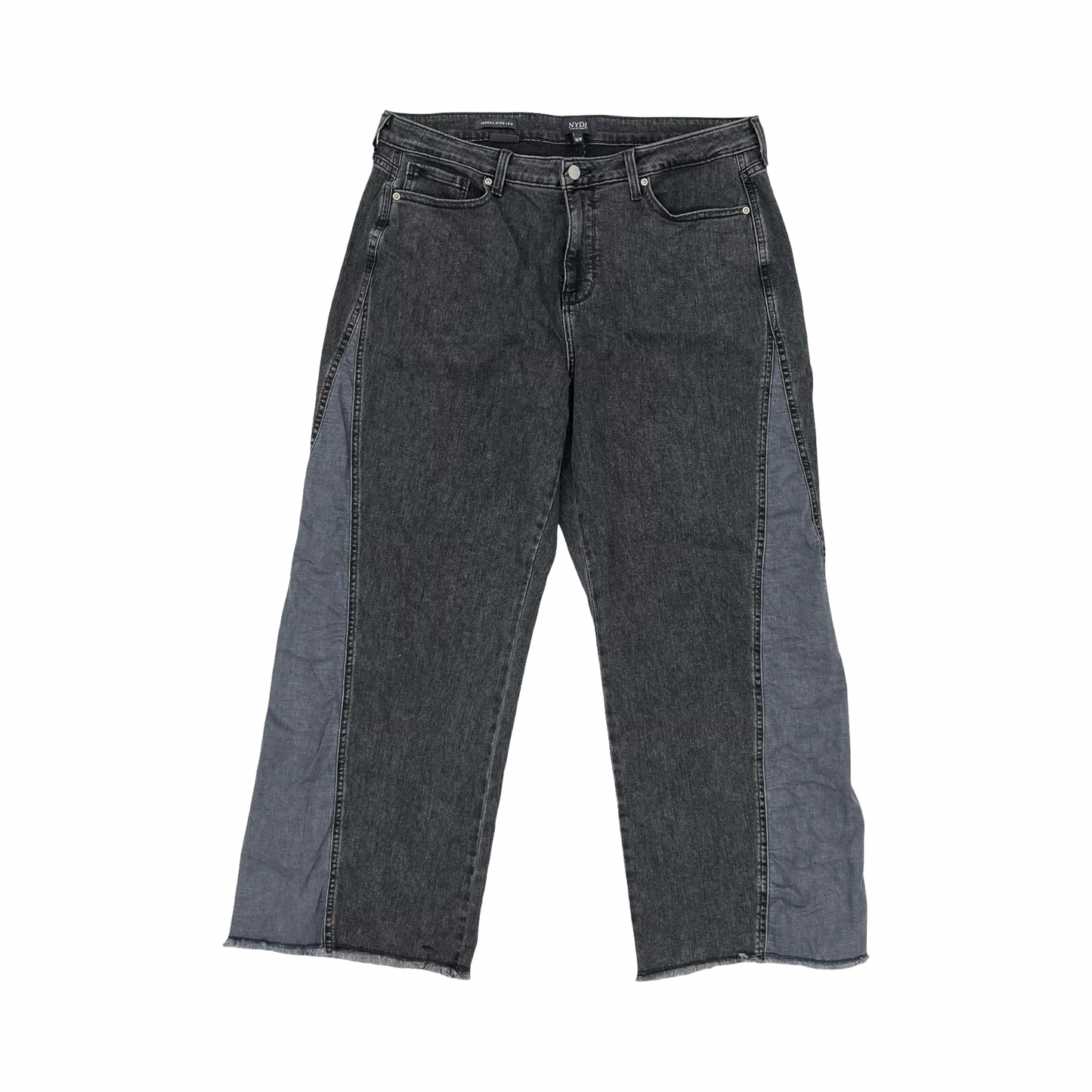 Jeans Wide Leg By Not Your Daughters Jeans In Black Denim, Size:16