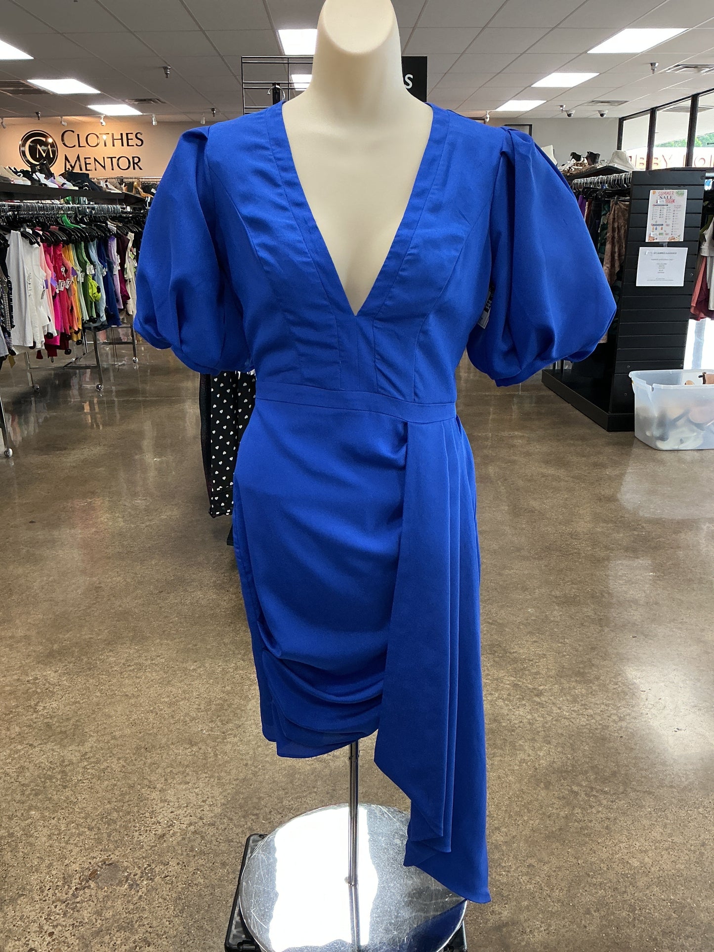 Dress Party Short By Clothes Mentor In Blue, Size:0