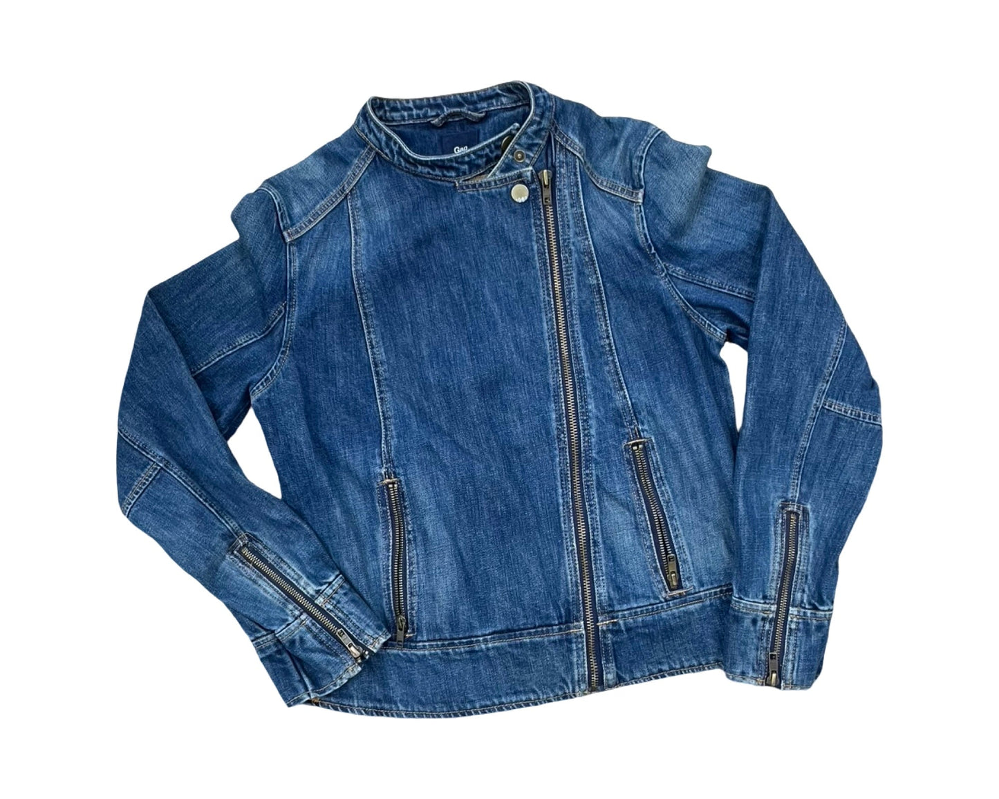 Jacket Denim By Gap In Blue Denim, Size:L