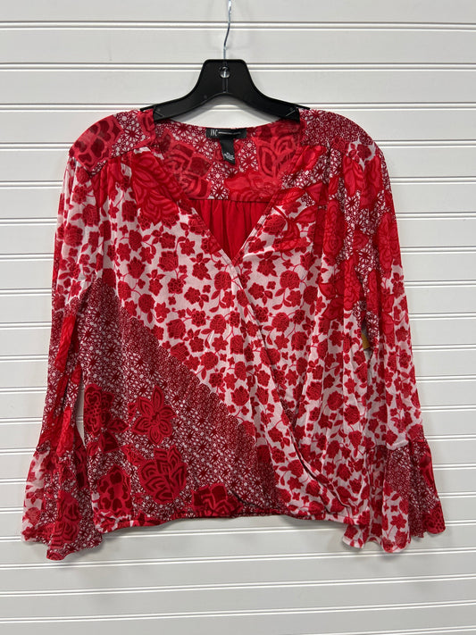Top Ls By Inc In Red, Size:Xl