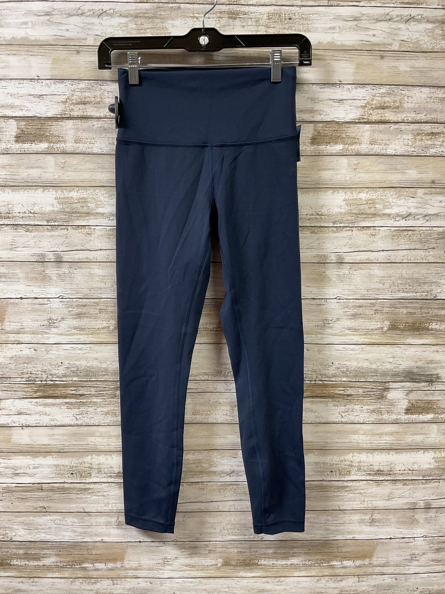 Athletic Leggings Capris By Lululemon In Navy, Size:6