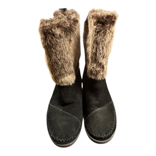 Boots Ankle Flats By Toms In Black, Size:6.5