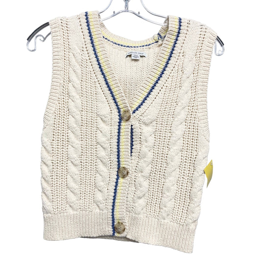 Vest Sweater By American Eagle In Cream, Size:S