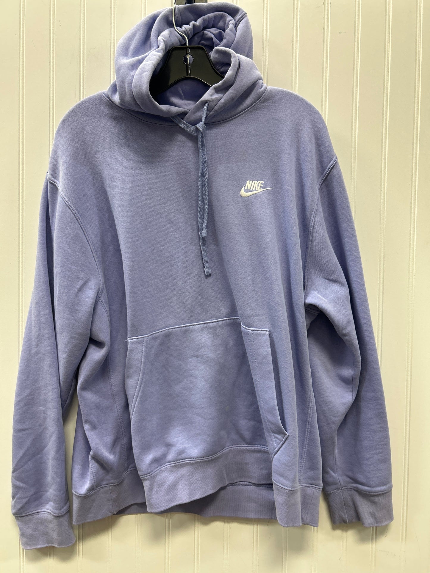 Sweatshirt Hoodie By Nike In Purple, Size:L