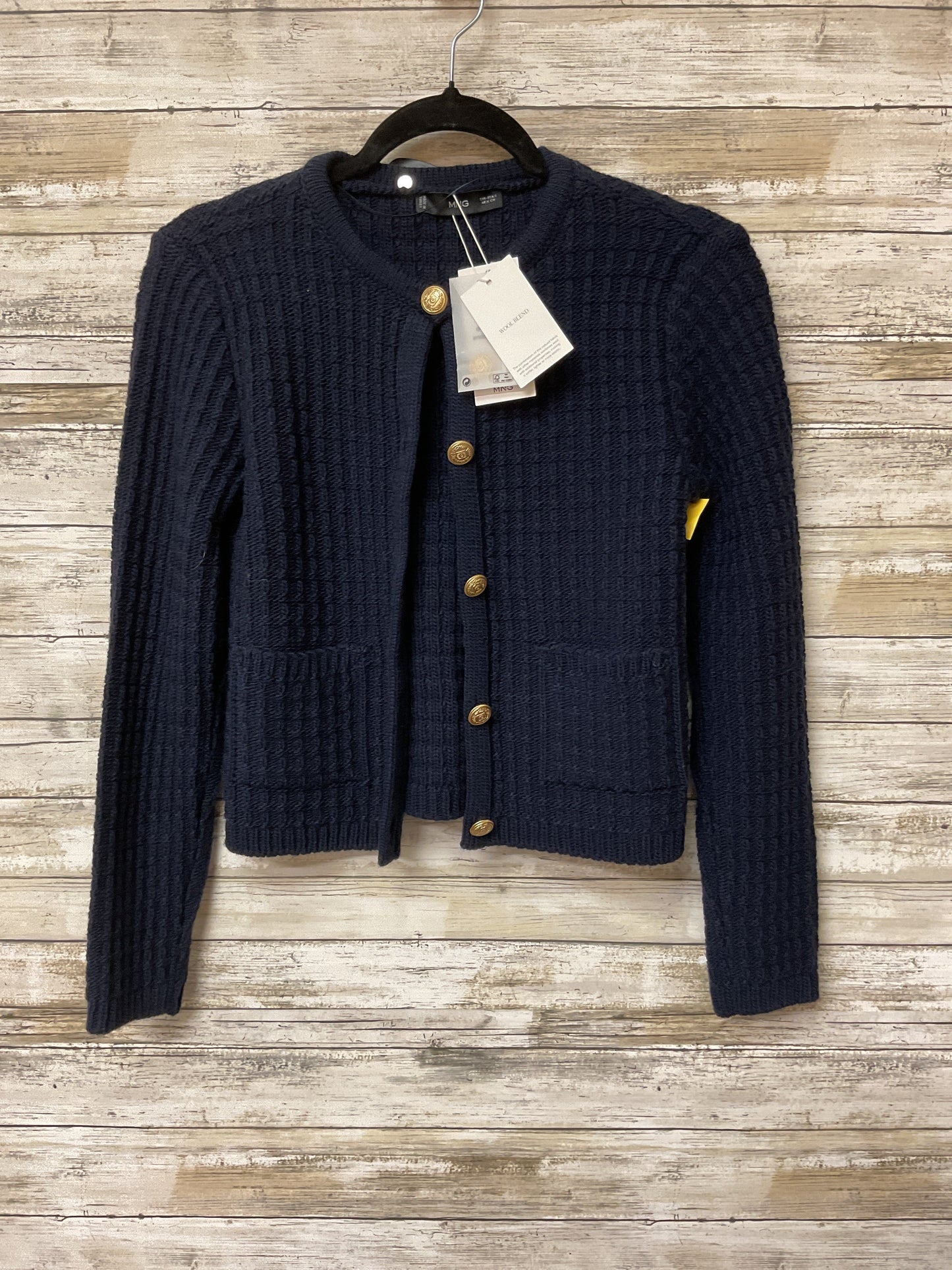 Cardigan By Mng In Navy, Size:S