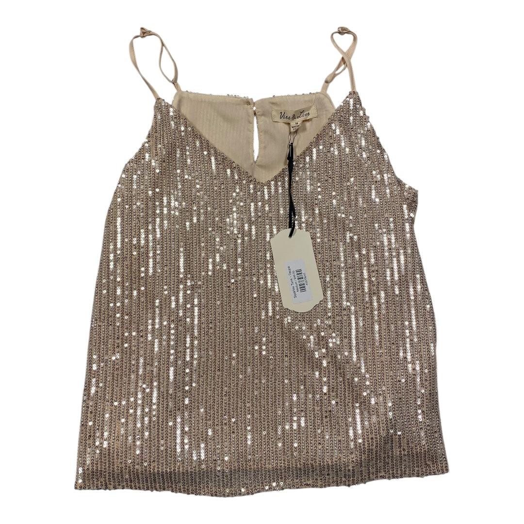 Top Sleeveless By Cmc In Cream, Size:M