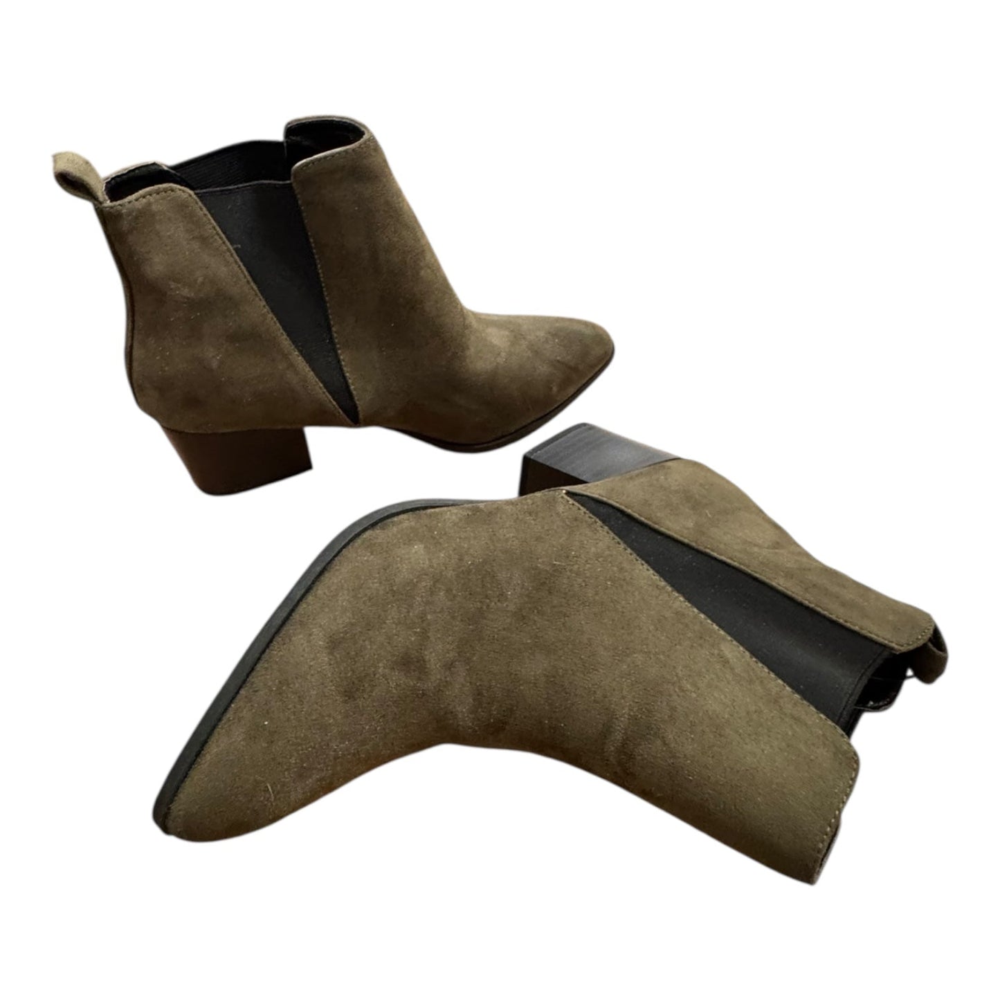 Boots Ankle Heels By Charlotte Russe In Green, Size:9