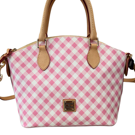 Handbag Designer By Dooney And Bourke In Plaid Pattern, Size:Medium