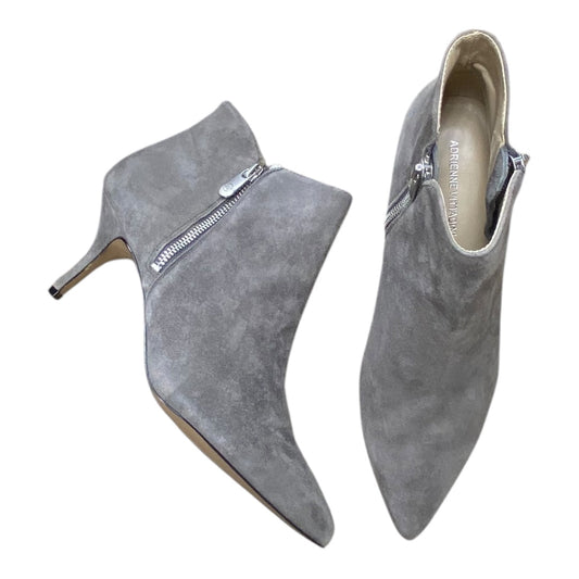 Boots Ankle Heels By Adrienne Vittadini In Taupe, Size:8