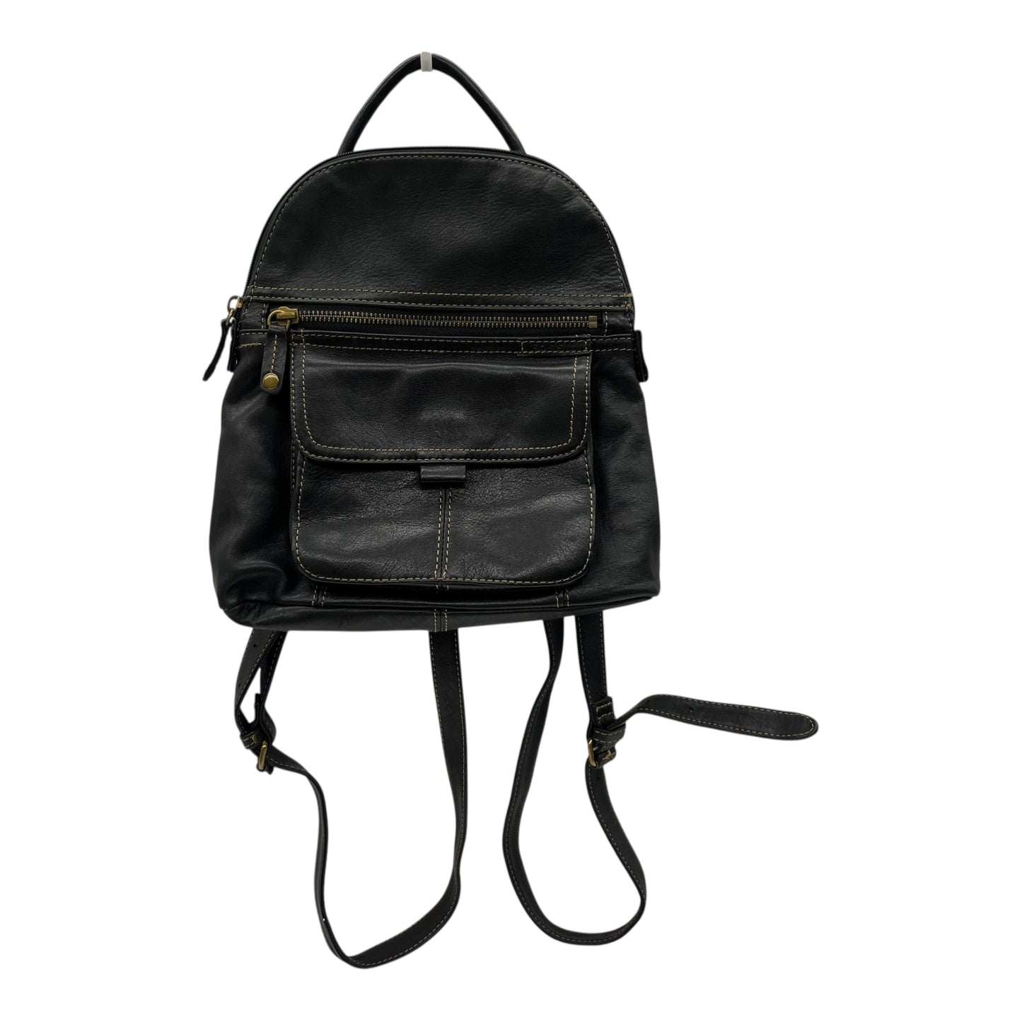 Backpack Leather By Fossil In Black, Size:Small