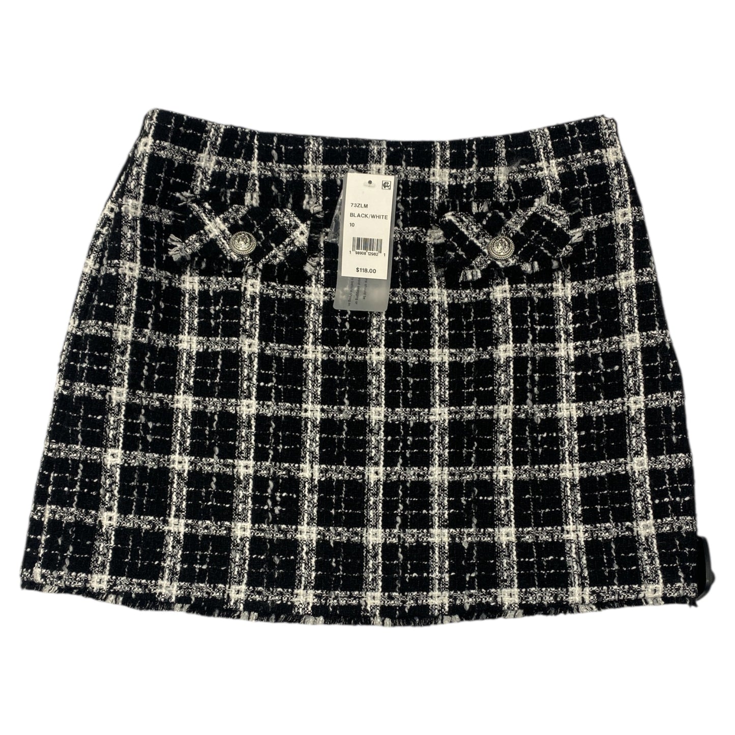 Skirt Midi By French Connection In Black & White, Size:10