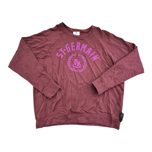 Sweatshirt Crewneck By Sundry In Maroon, Size:Xs