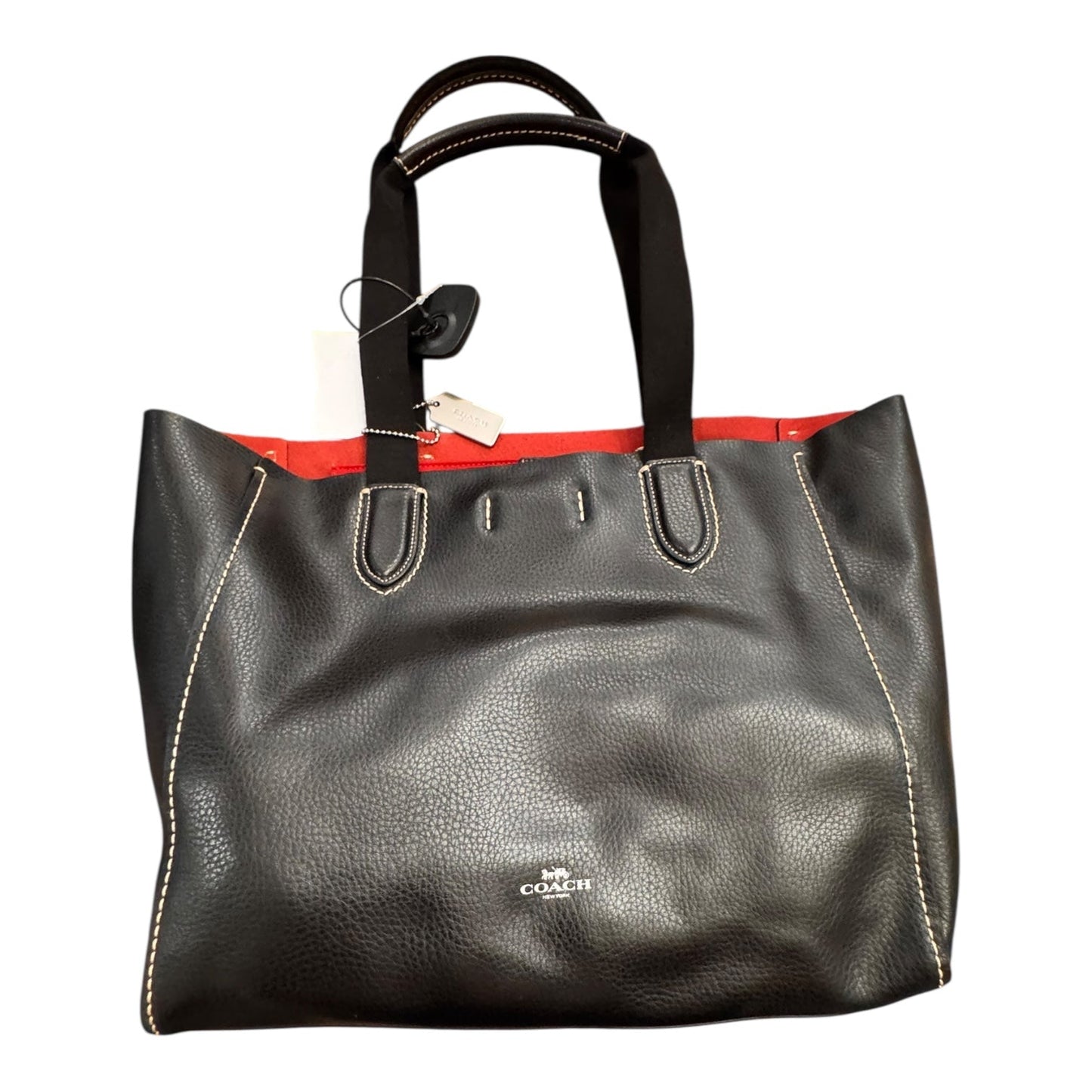 Handbag Designer By Coach In Black, Size:Medium