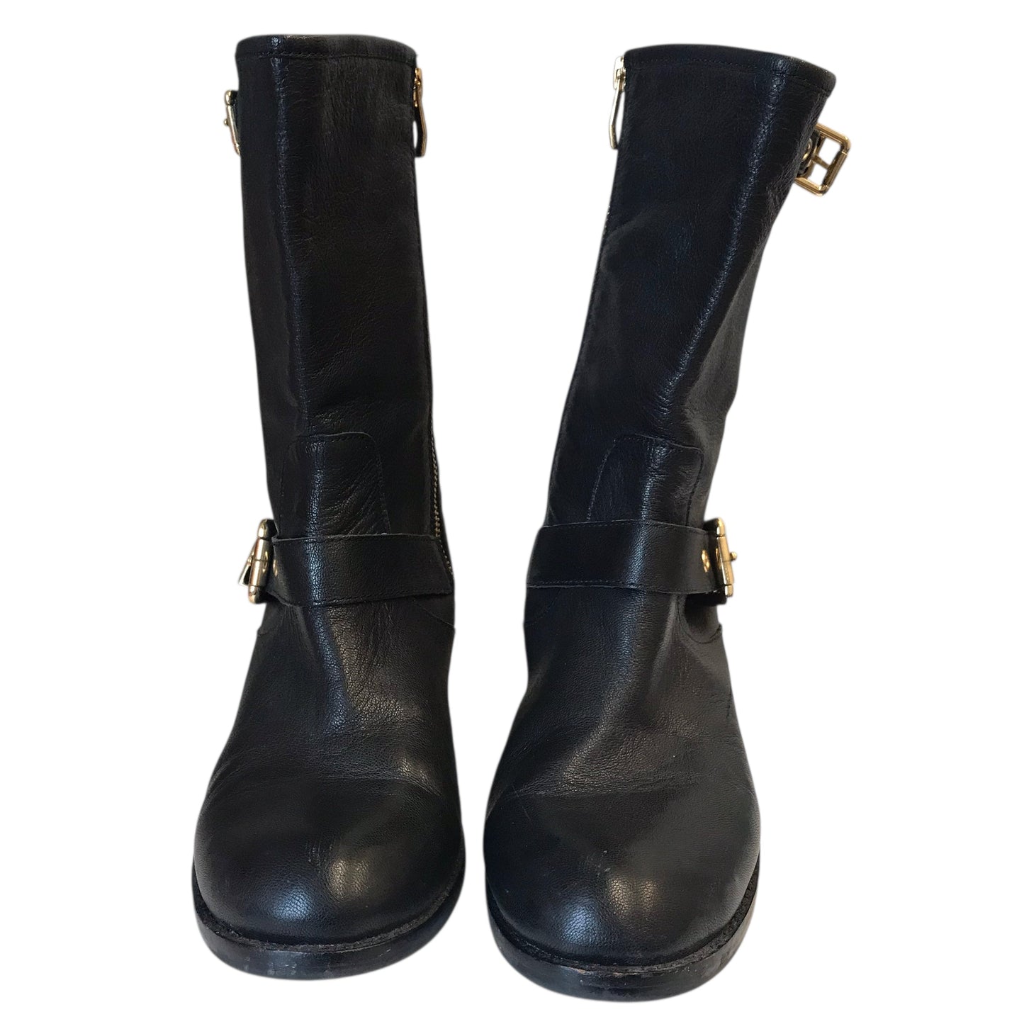 BOOTS MID-CALF FLATS by VINCE CAMUTO in BLACK, Size:10
