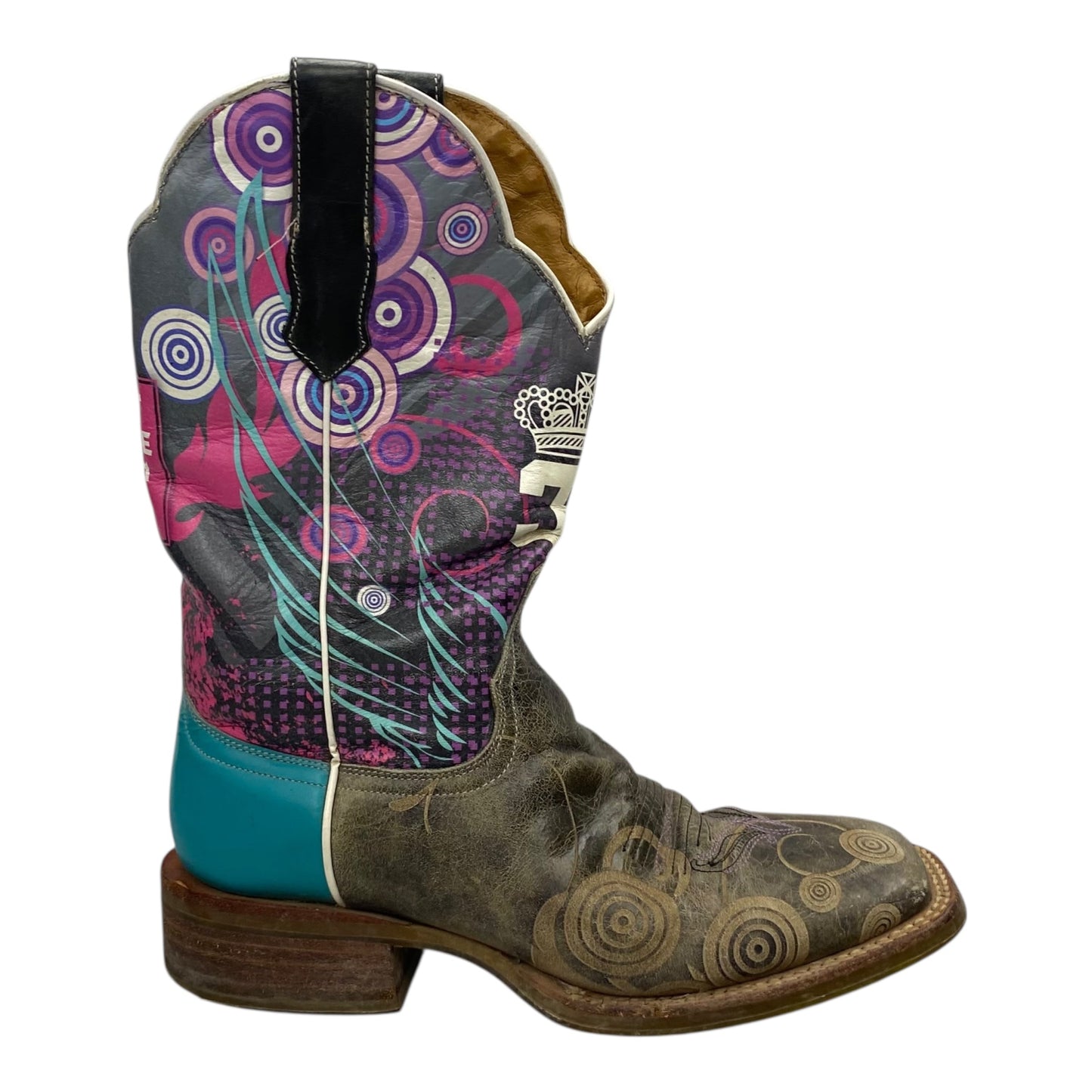 Boots Western By Cmc In Multi, Size:6
