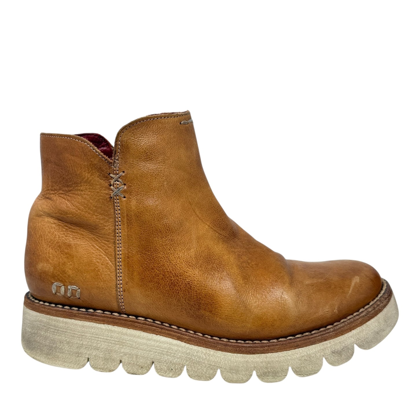 Cobbler Series Lydyi Wedge Bootie By Bed Stu In Tan Rustic, Size: 7