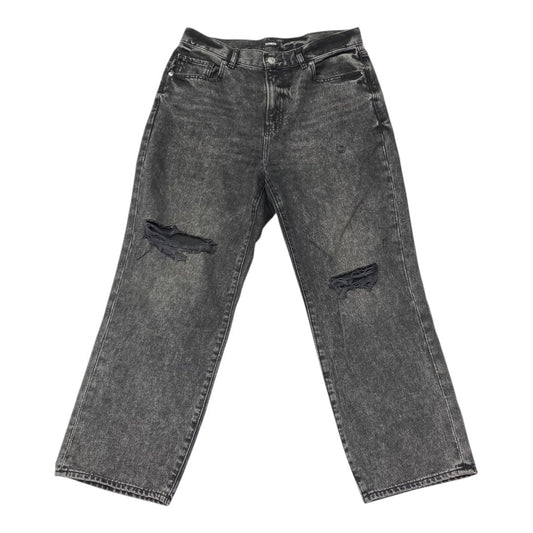 Jeans Wide Leg By Express In Black, Size:10