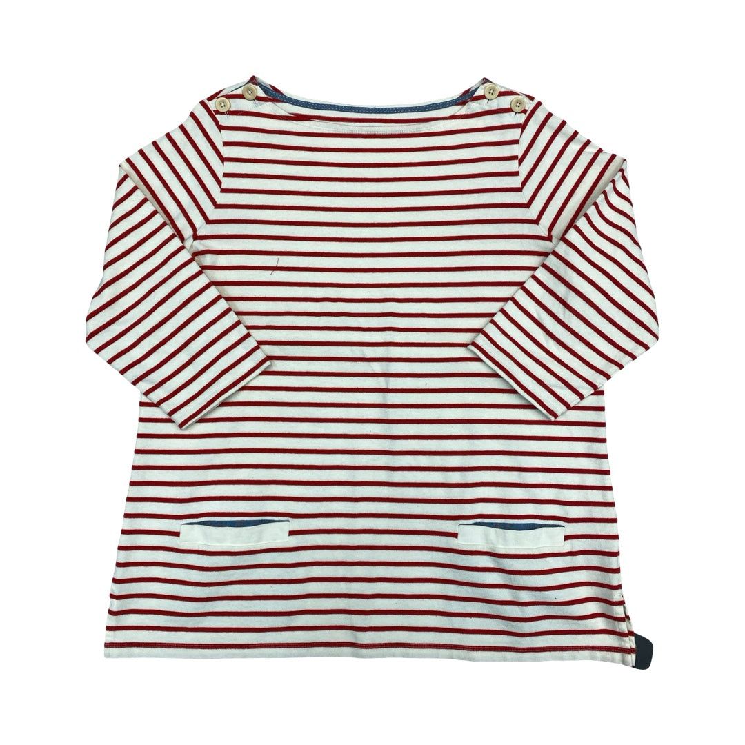 Top Ls By Lands End In Striped Pattern, Size:1X