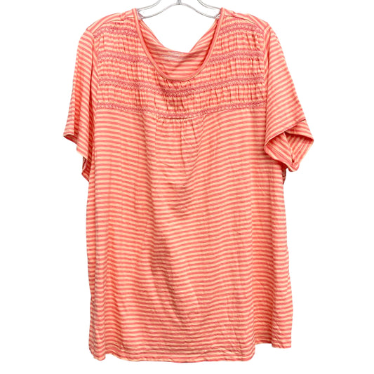 Top Ss By Talbots In Orange, Size:3X