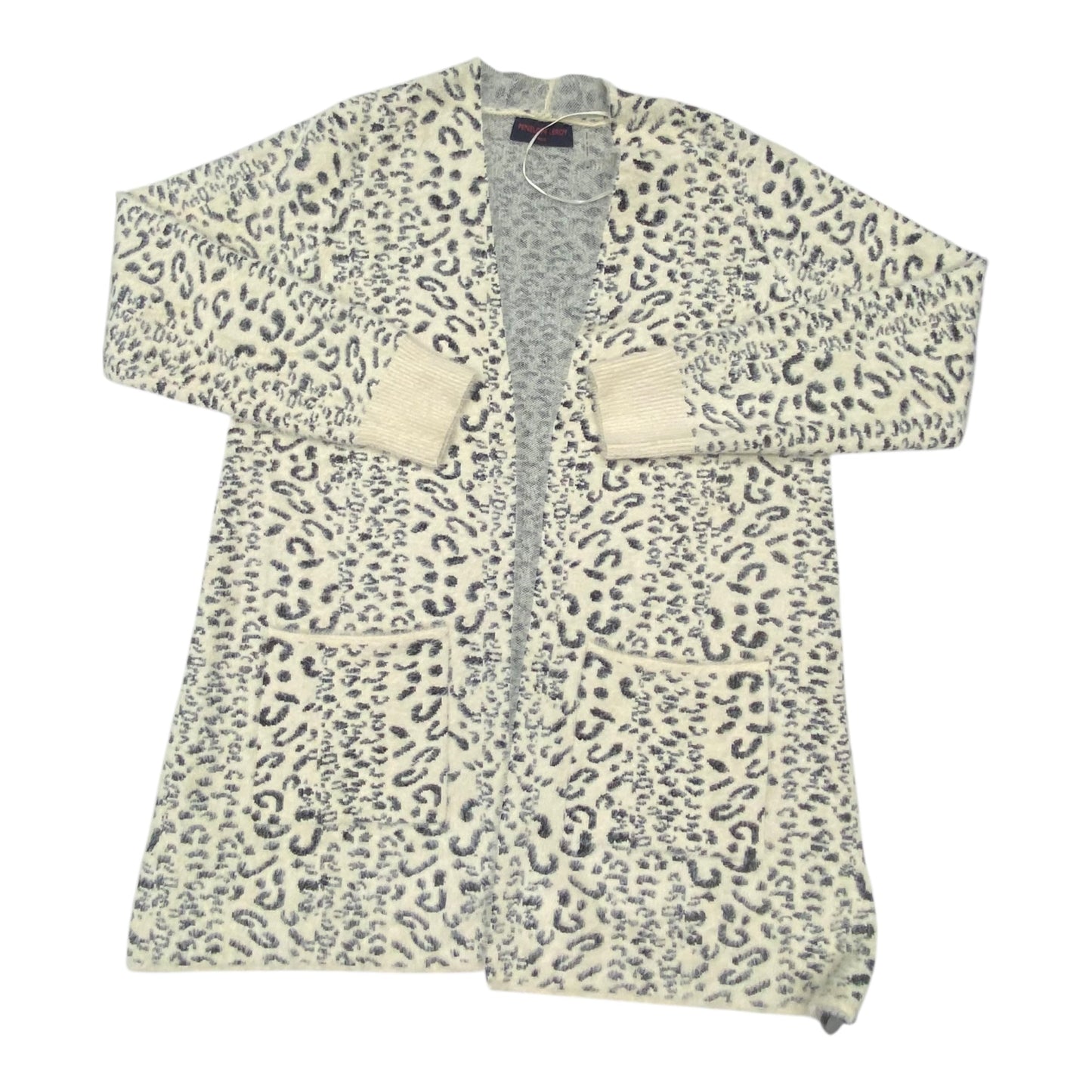Sweater Cardigan By Penelope Leroy In Animal Print, Size:M