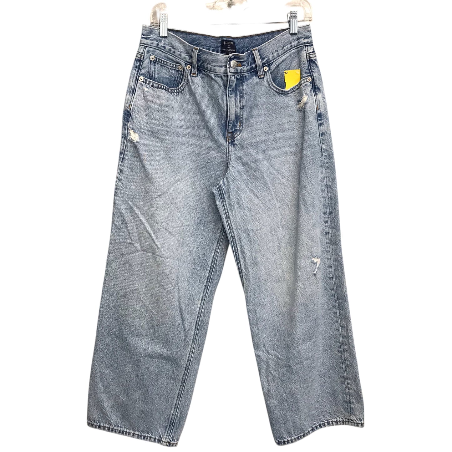 Jeans Wide Leg By J. Crew In Blue Denim, Size:8
