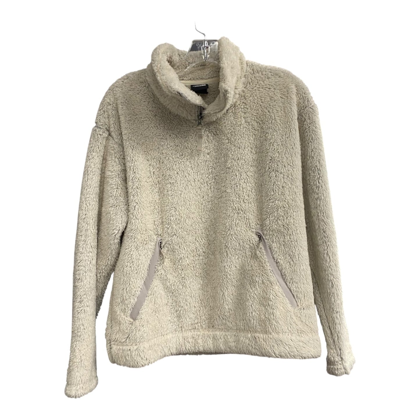 Athletic Jacket By The North Face In Cream, Size:M