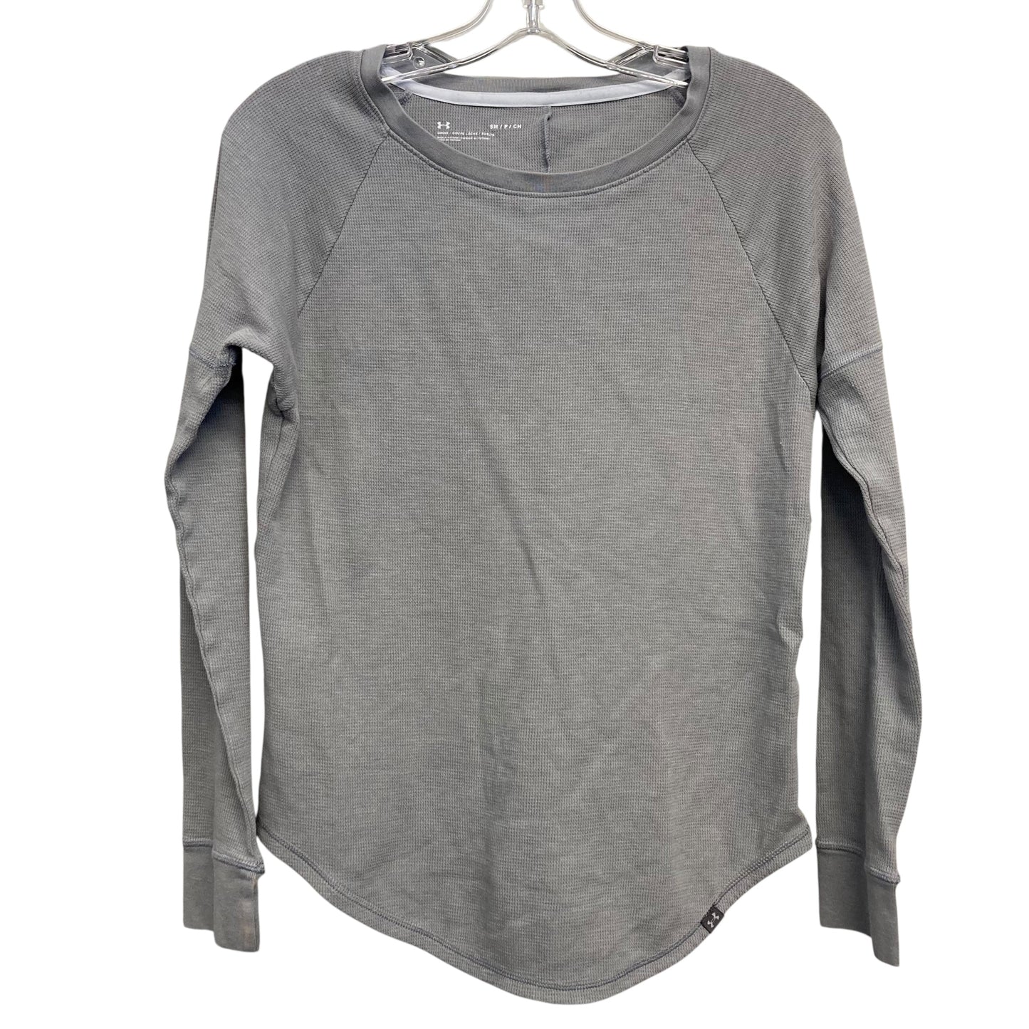 Athletic Top Ls Crewneck By Under Armour In Grey, Size:S