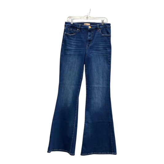 Jeans Flared By Kut In Blue Denim, Size:10