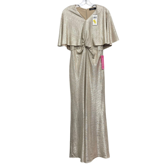 Dress Party Long By Lauren By Ralph Lauren In Gold, Size:S