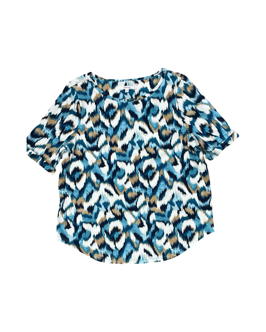 Top Ss By Chicos In Blue & White, Size:L