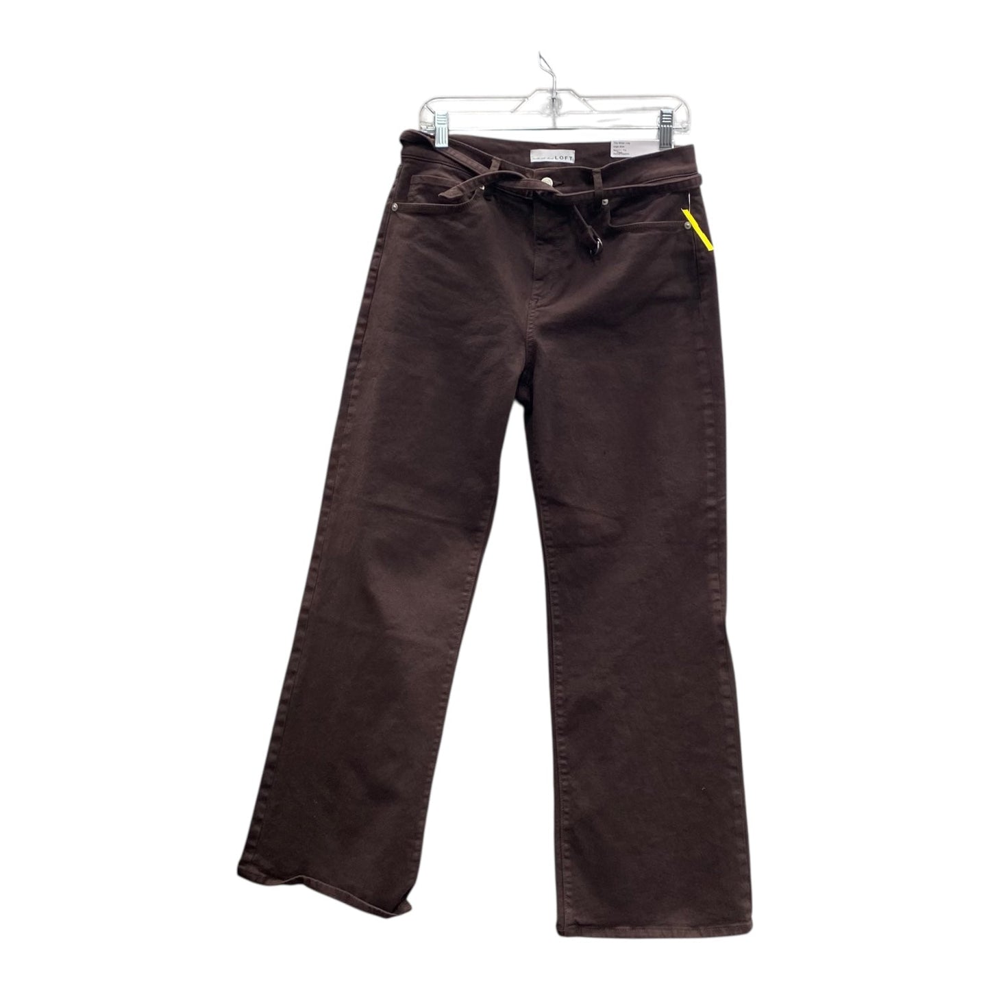 Jeans Wide Leg By Loft In Brown, Size:8