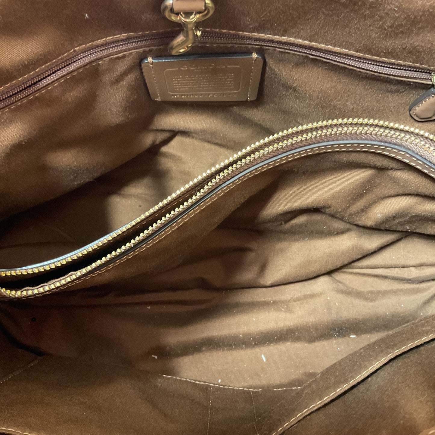 Handbag Designer By Coach In Brown, Size:Medium