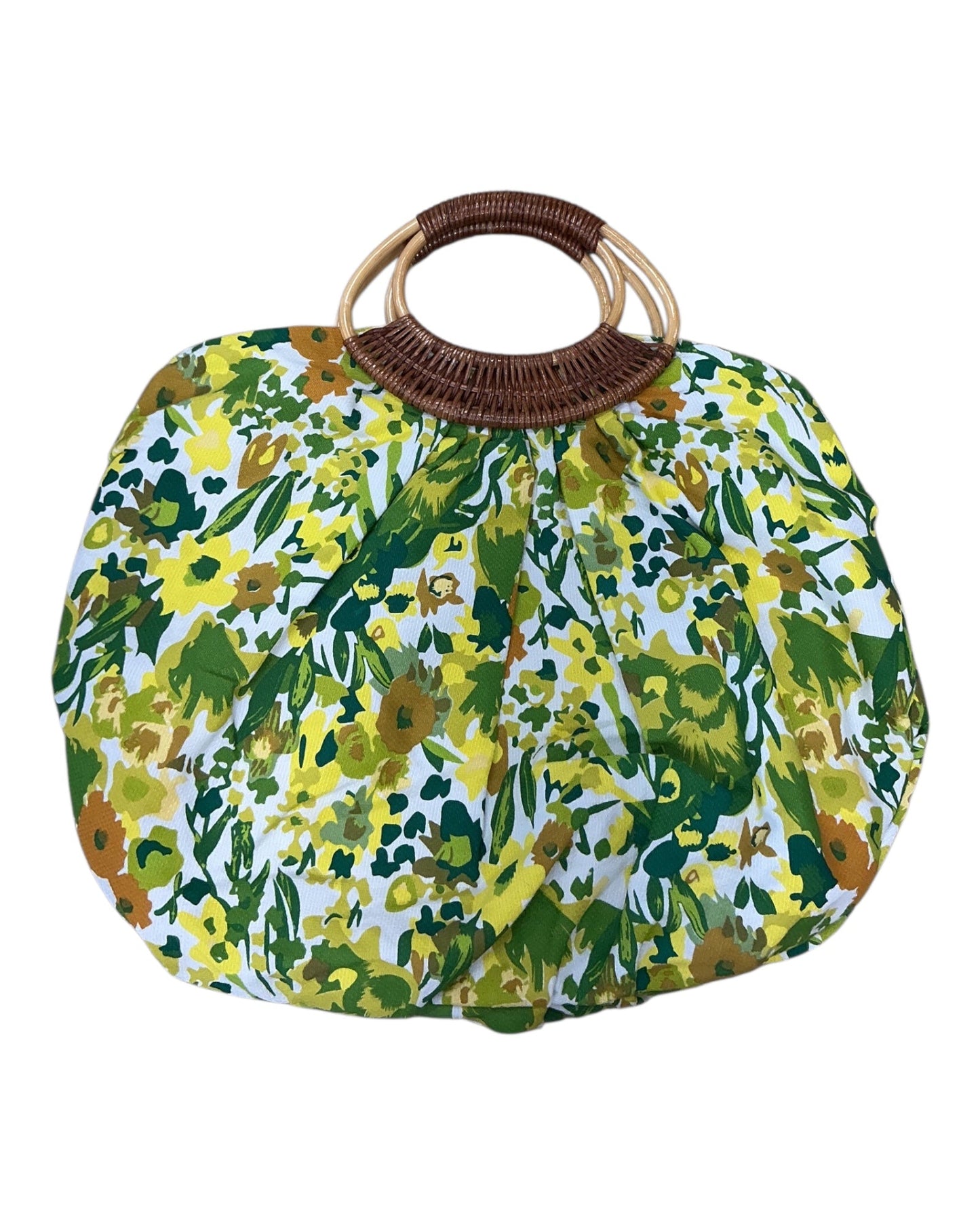 Handbag By Clothes Mentor In Green & Yellow, Size:Medium