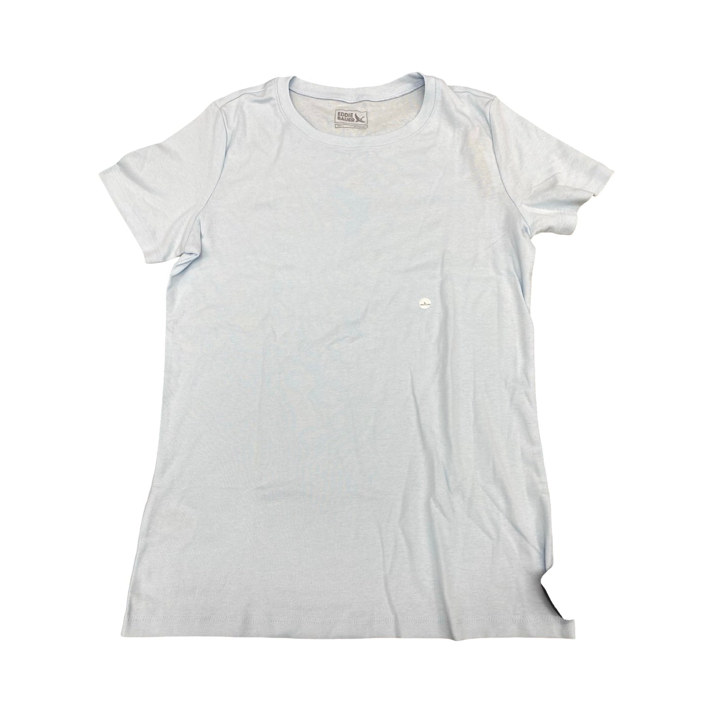 Top Ss Basic By Eddie Bauer In Blue, Size:L