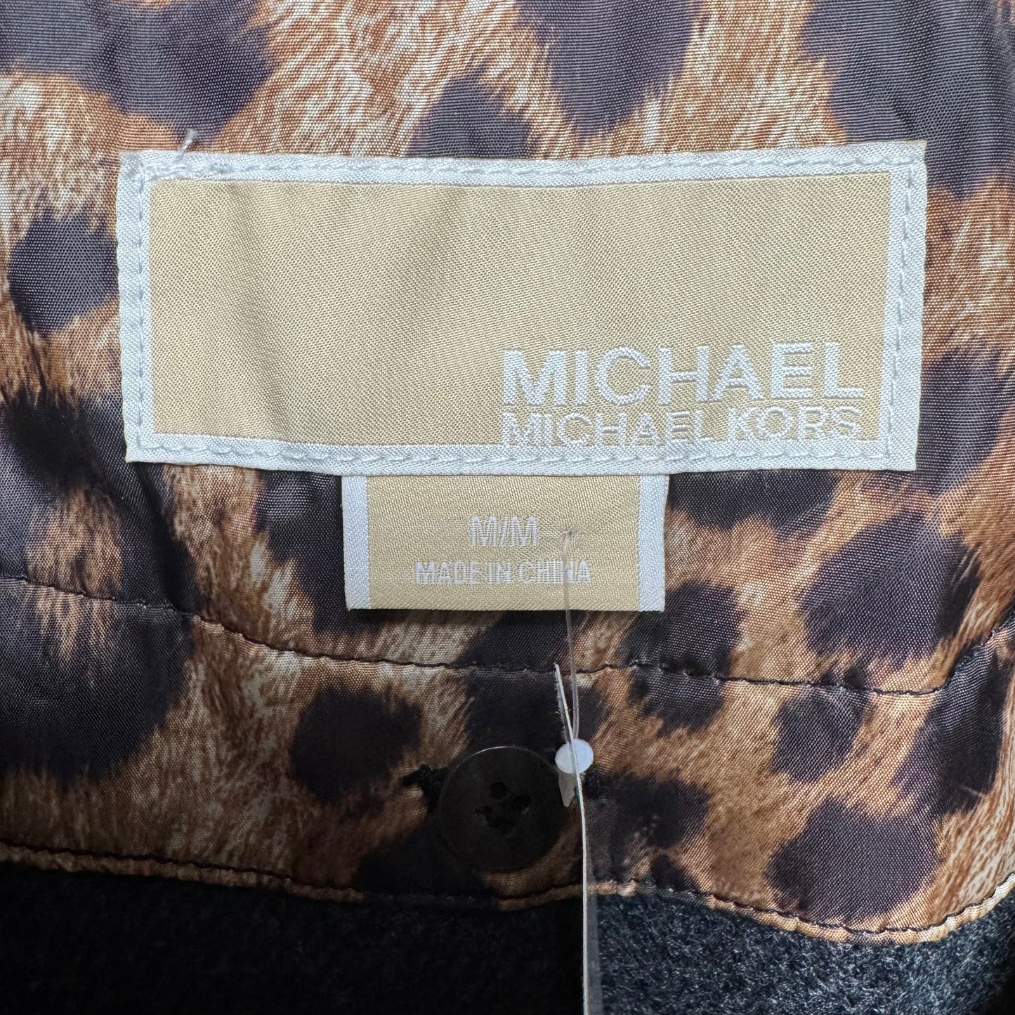 Coat Trench Coat By Michael By Michael Kors In Animal Print, Size: M