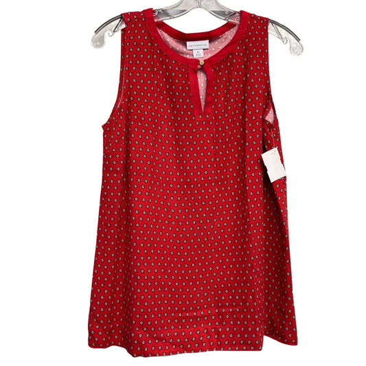 Top Sleeveless By Liz Claiborne In Red, Size:Xs