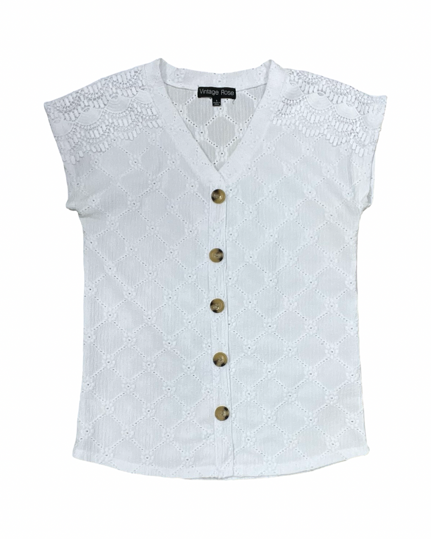 Top Sleeveless By Clothes Mentor In White, Size:S