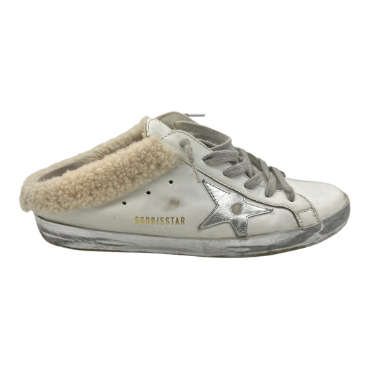 Shoes Luxury Designer By Golden Goose In White, Size:9.5
