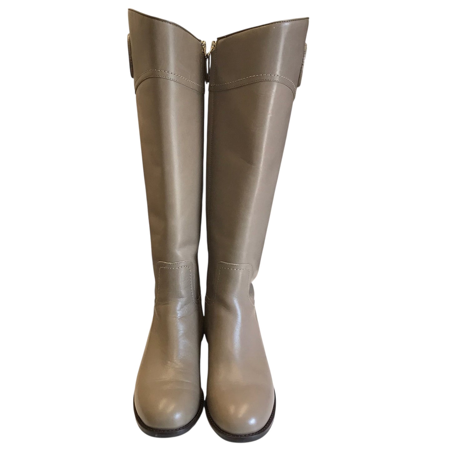 Boots Designer By Tory Burch In Taupe, Size:5