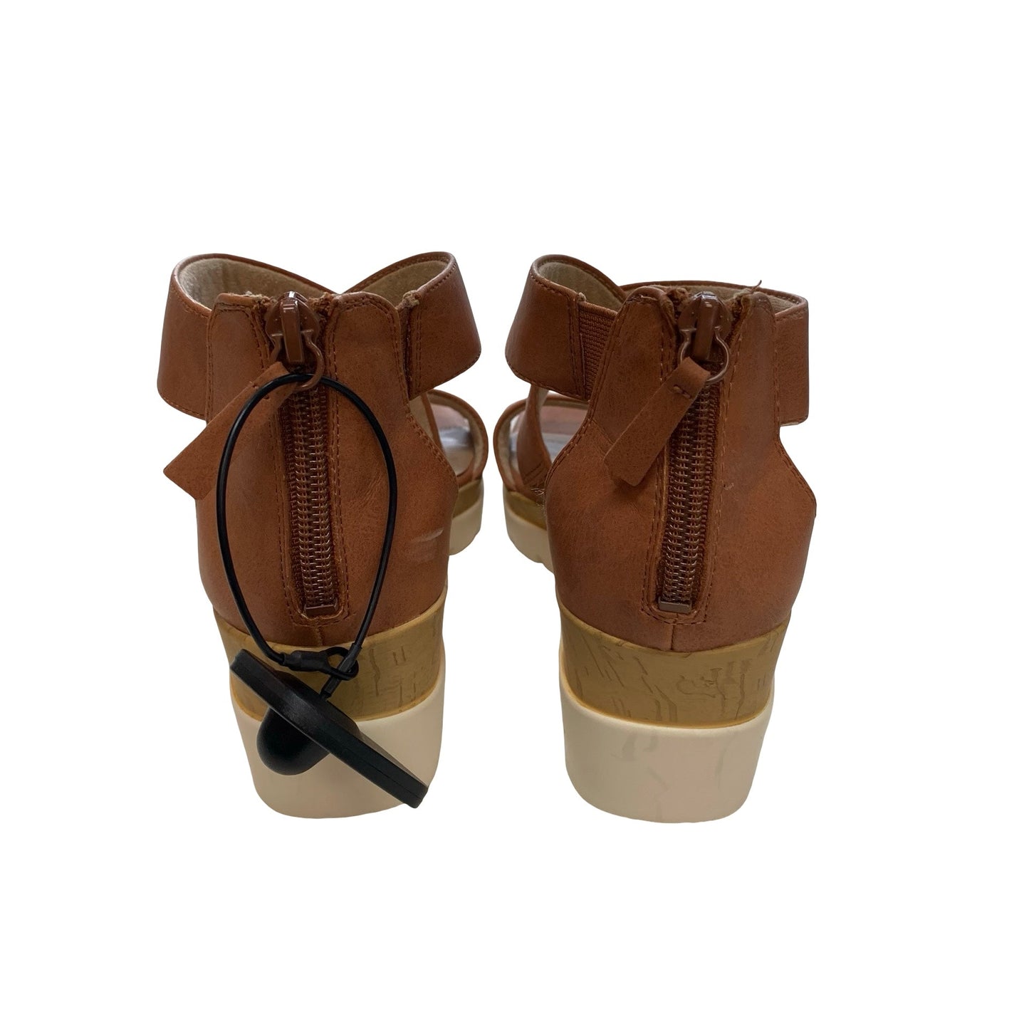 Sandals Heels Block By Naturalizer In Tan, Size:5