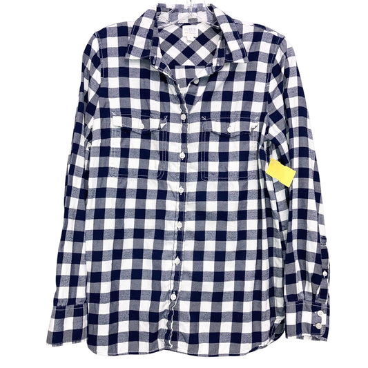 Top Ls By J. Crew In Checkered Pattern, Size:M
