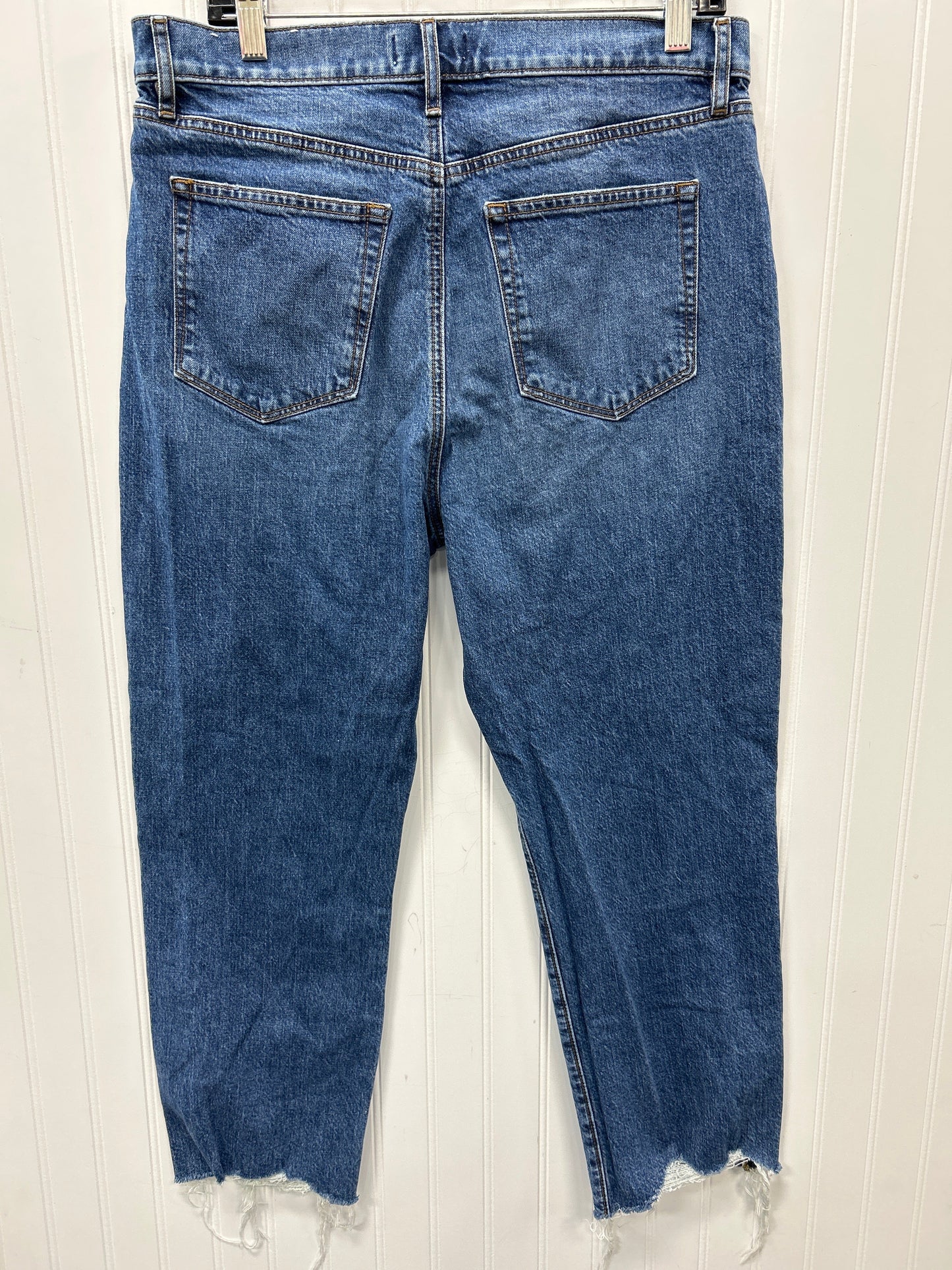 Jeans Straight By Loft In Blue Denim, Size:12