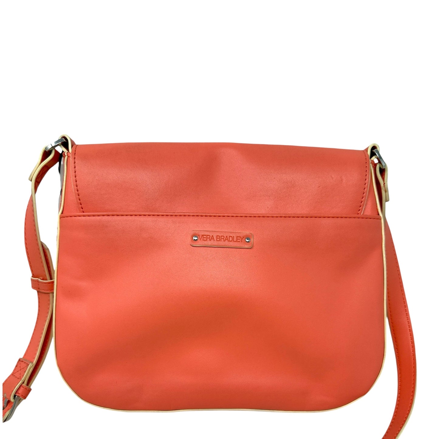 Laser-Cut Saddle Crossbody Bag By Vera Bradley, Size: Small