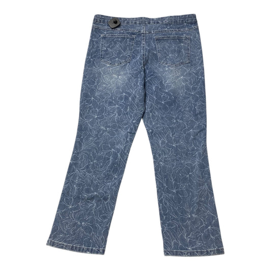 Jeans Skinny By Tribal In Blue Denim, Size:12