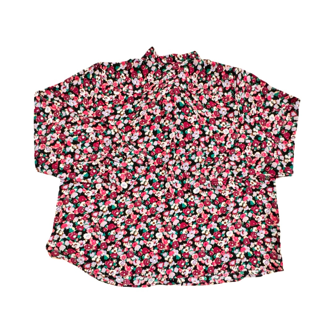 Top Ls By J. Crew In Floral Print, Size:2X