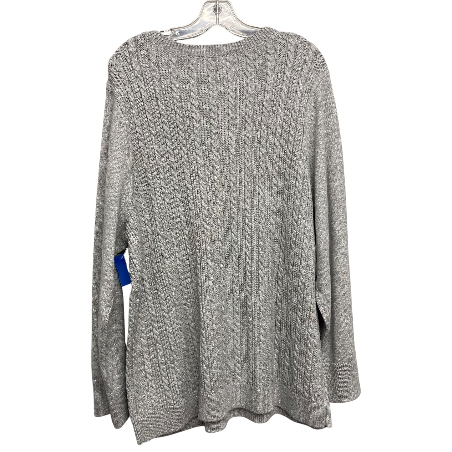 Sweater By Talbots In Grey, Size:3X