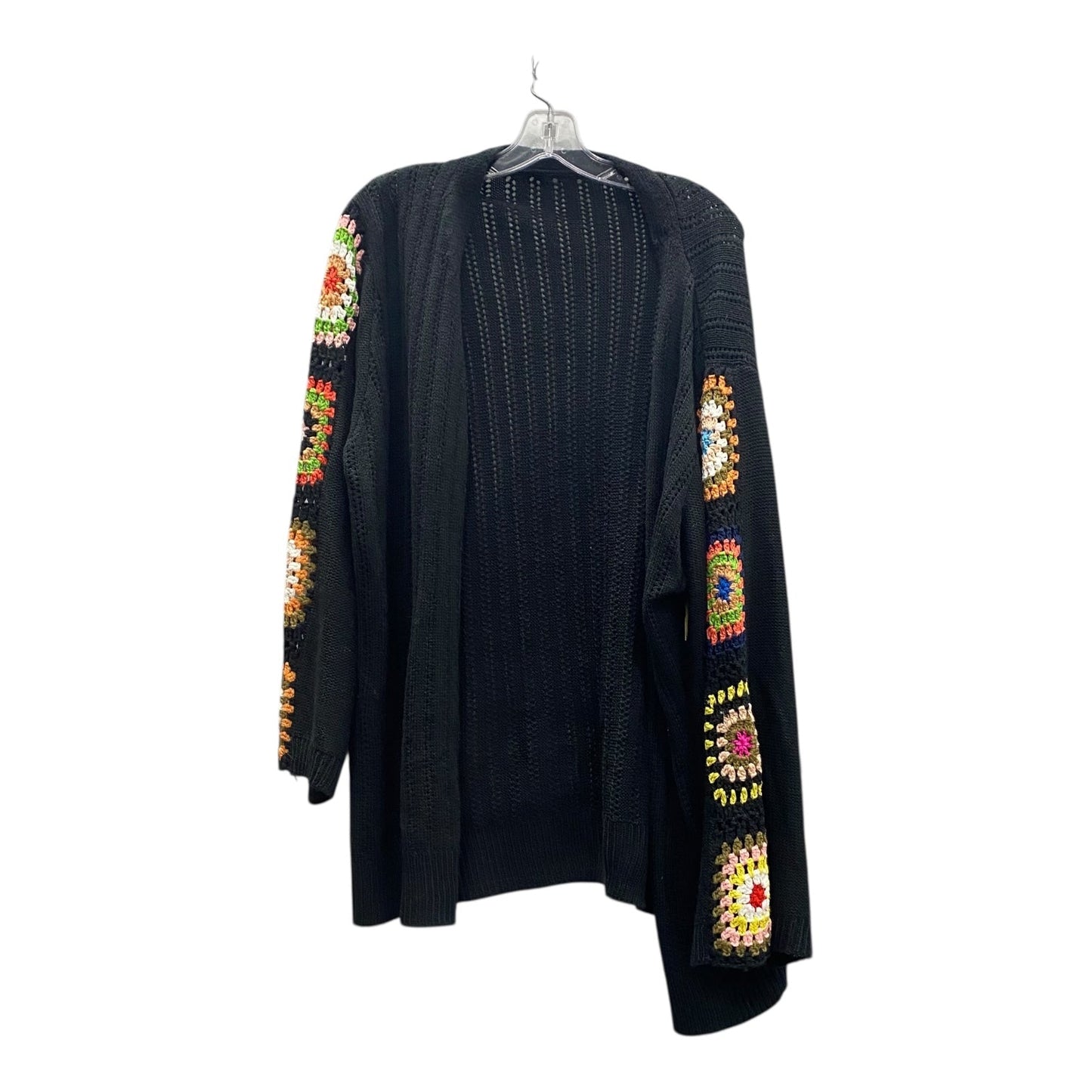 Sweater Cardigan By Shein In Black, Size:3X