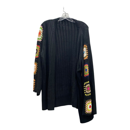 Sweater Cardigan By Shein In Black, Size:3X