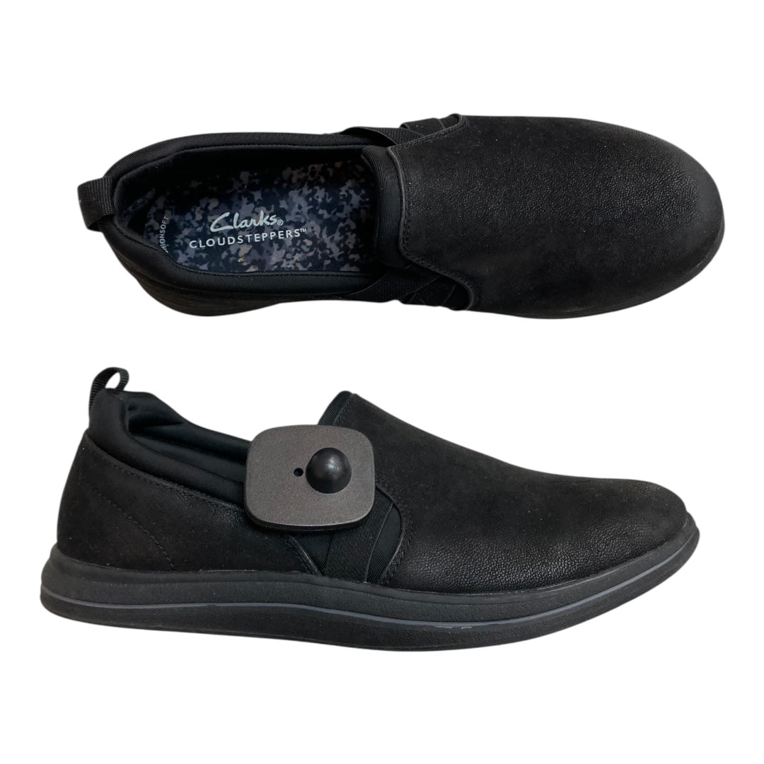 Shoes Flats By Clarks In Black, Size:8