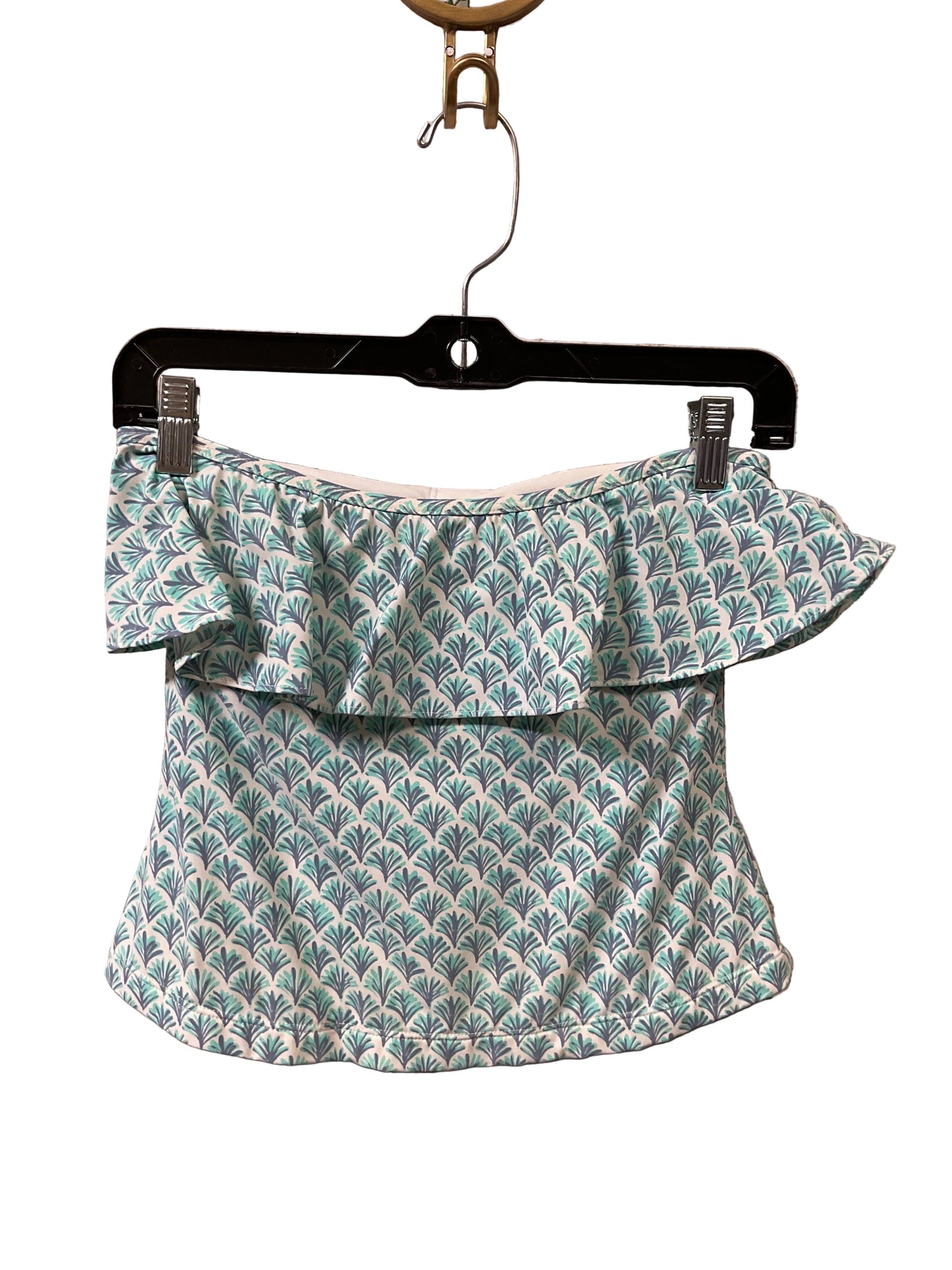Swimsuit Top By Vineyard Vines In Blue & White, Size:M